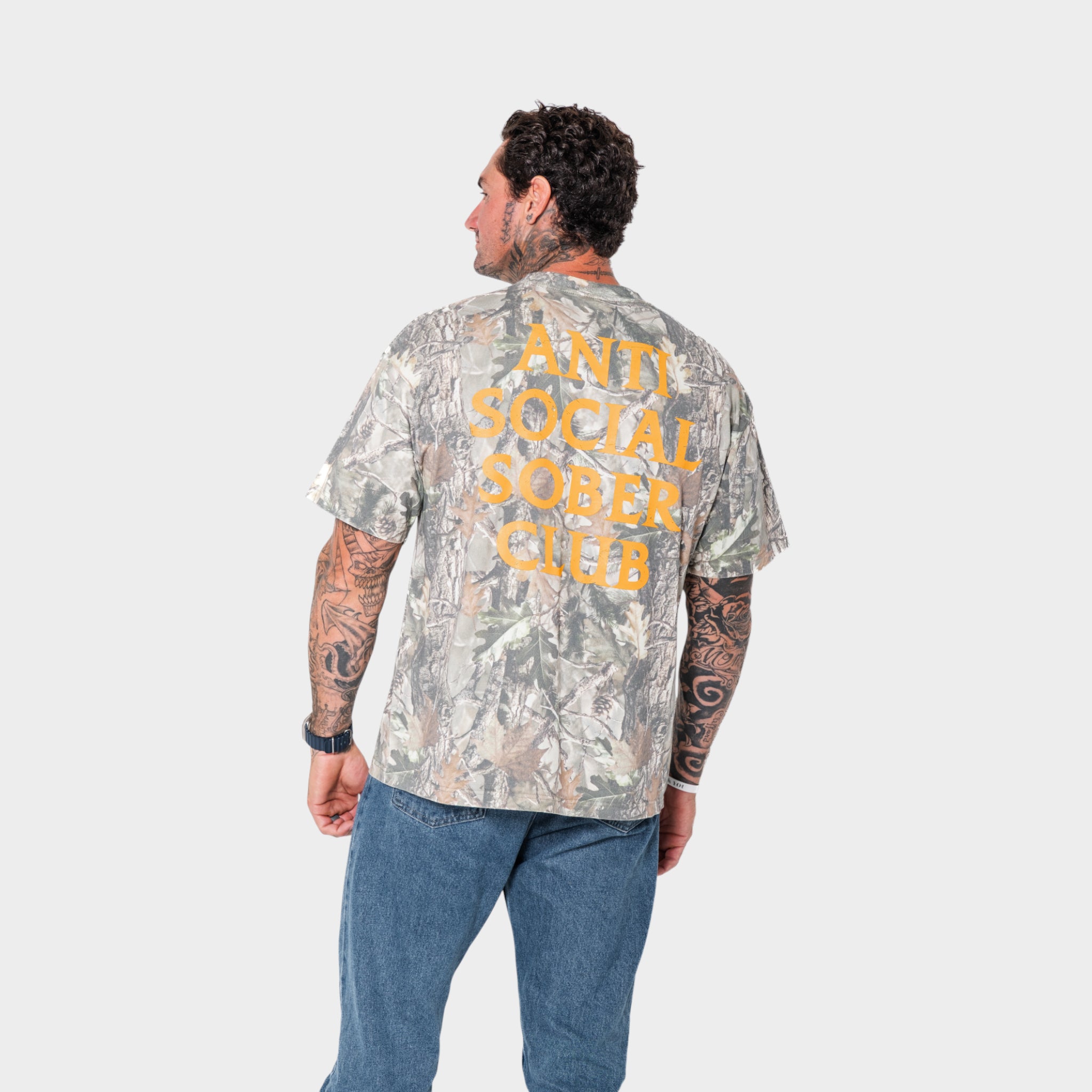 Anti Social Sober Club-Green Camo